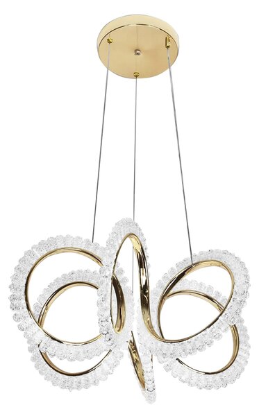Toolight Toolight, LED závěsné osvětlení 50cm, G037-CP, zlatá lesklá, OSW-06304