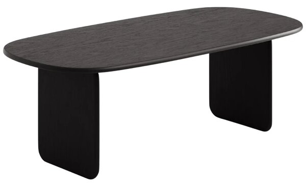 Micadoni Černý dubový jídelní stůl Lana 220 x 110 cm