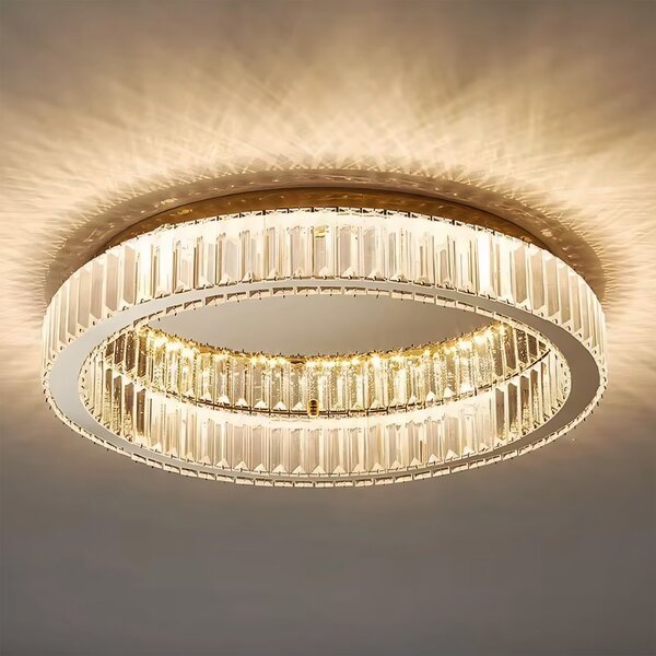 Toolight Toolight, stropní svítidlo 60cm, 36W, 4000K, 1680lm, APP1724-C, zlatá matná, OSW-09305