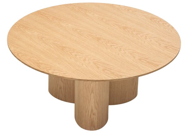 NovaNook Dubový konferenční stolek Naora ⌀100 cm