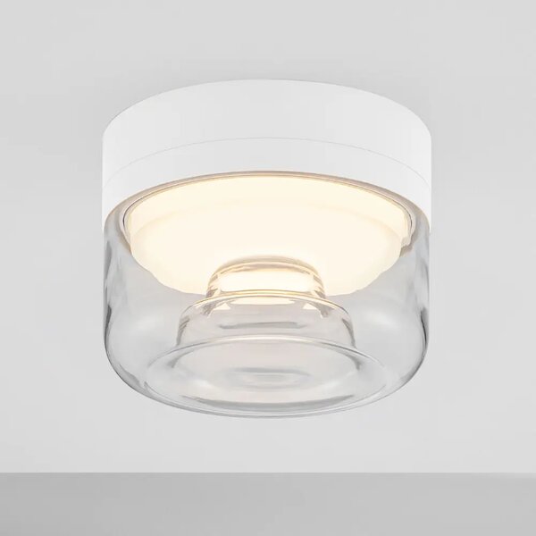 Nova Luce Bílé kovové stropní LED světlo Doris 15 cm