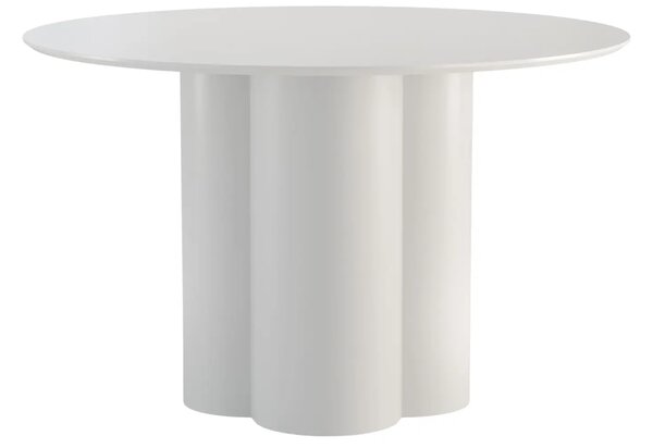 NovaNook Béžovošedý lakovaný jídelní stůl ⌀Colona 120 cm