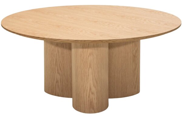 NovaNook Dubový konferenční stolek Naora ⌀100 cm
