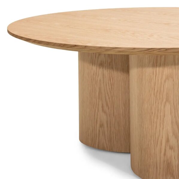 NovaNook Dubový konferenční stolek Naora ⌀100 cm