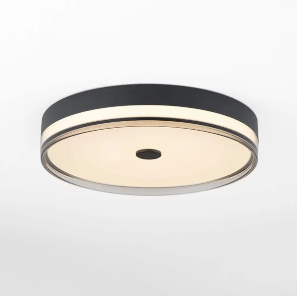 Nova Luce Černé kovové stropní LED světlo Helios 50 cm