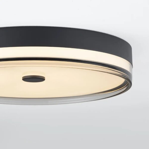 Nova Luce Černé kovové stropní LED světlo Helios 50 cm