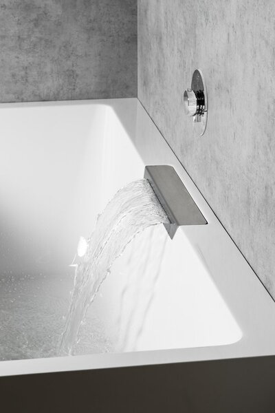 Polysan Polysan, CASCATA L MONOLITH obdélníková vana 180x80x60cm, kaskáda nerez, 73836ML.100