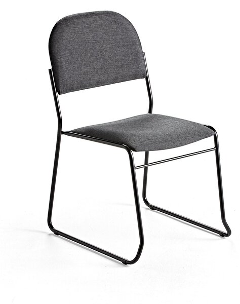 AJ Produkty Konferenční židle DAWSON, textilní potah, antracitová