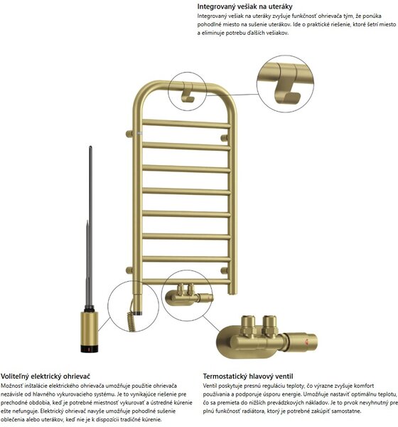 Deante Silia, koupelnový radiátor 500x1570 mm, 586W, černá matná, DEA-AGI_NG51