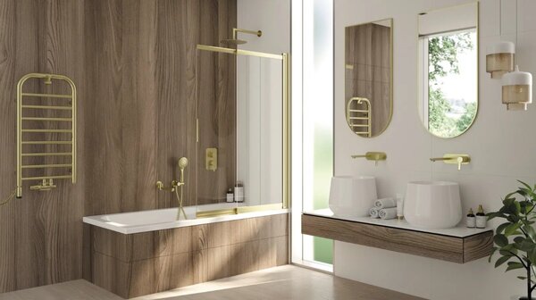 Deante Silia, koupelnový radiátor 500x1570 mm, 586W, černá matná, DEA-AGI_NG51