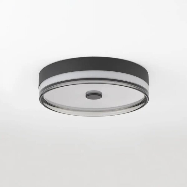 Nova Luce Černé kovové stropní LED světlo Helios 40 cm