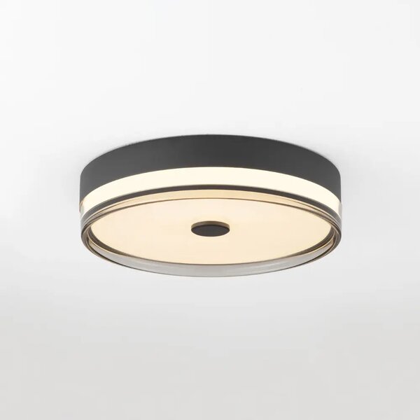 Nova Luce Černé kovové stropní LED světlo Helios 40 cm