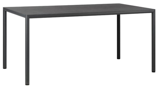 Nardi Tmavě šedý zahradní stůl Piave 160 x 90 cm
