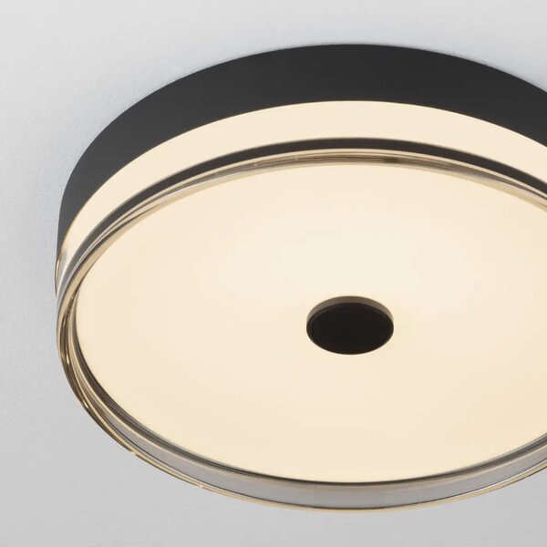 Nova Luce Černé kovové stropní LED světlo Helios 40 cm