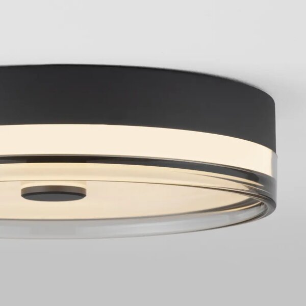 Nova Luce Černé kovové stropní LED světlo Helios 40 cm