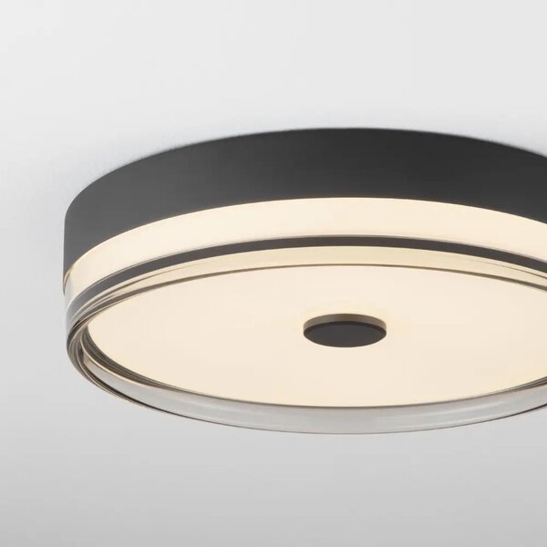 Nova Luce Černé kovové stropní LED světlo Helios 40 cm