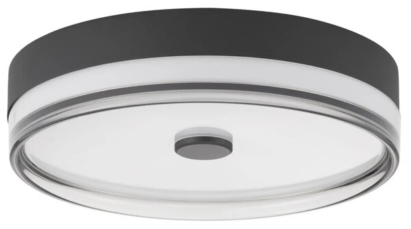 Nova Luce Černé kovové stropní LED světlo Helios 40 cm