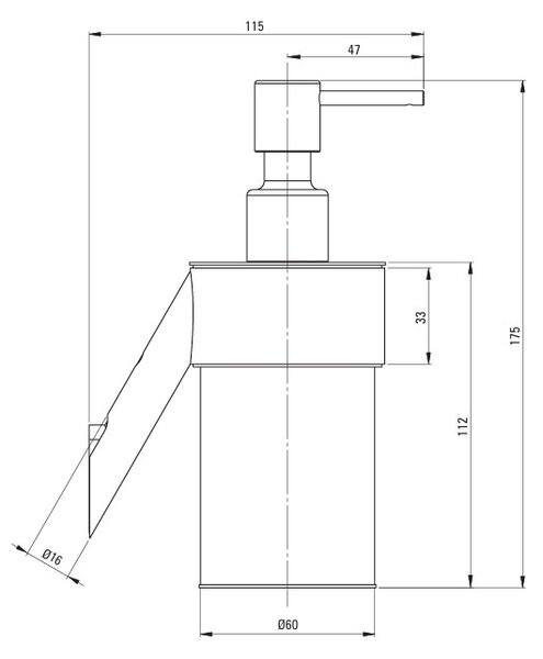 Deante Silia, dávkovač mýdla 250ml, broušený bronz, DEA-ADI_C421