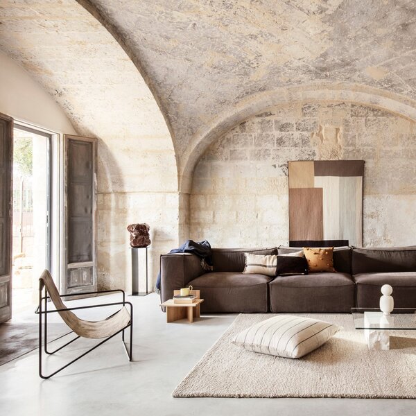 FERM LIVING Křeslo Desert Lounge, Cashmere / Sand