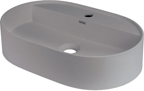 Deante Silia, granitové umyvadlo na desku 550x350x125 mm, šedá metalíza, DEA-CQS_SU6B