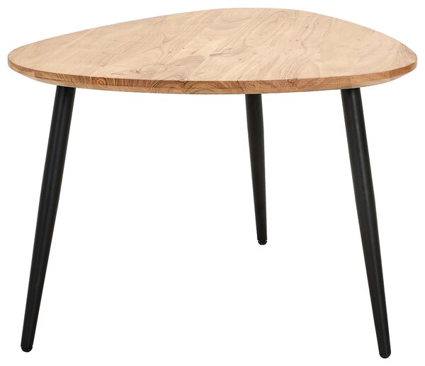 SADA KONFERENČNÍCH STOLKŮ, černá, barvy akácie, dřevo, kov, 74/68/45 cm Carryhome - Konferenční stolky