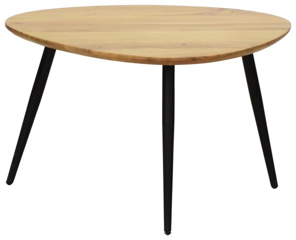 SADA KONFERENČNÍCH STOLKŮ, černá, barvy akácie, dřevo, kov, 74/68/45 cm Carryhome - Konferenční stolky
