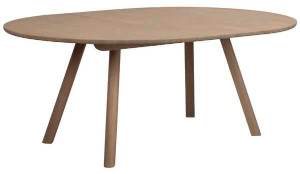 Rowico Světle hnědý dubový rozkládací jídelní stůl CLAPPERTON 140/240 x 140 cm