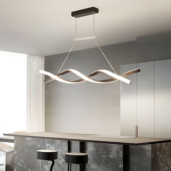 Toolight Závěsné LED osvětlení Modern Spiral D100 LHJ020-CP černé