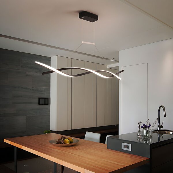 Toolight Závěsné LED osvětlení Modern Spiral D100 LHJ020-CP černé