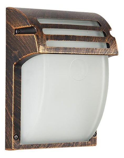 AMALFI MINI venkovní nástěnné svítidlo 1x E27 60W bez zdroje 20,5cm IP44, mosaz patina