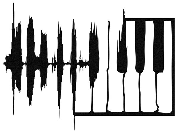 ASIR Nástěnná dekorace MY MUSIC 2 černá kov