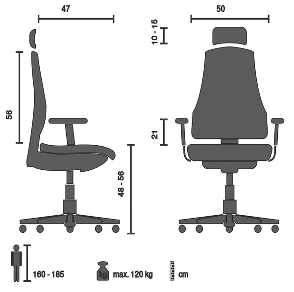OTOČNÁ ŽIDLE, síťovina, černá MID.YOU - Online Only kancelářské židle, Online Only