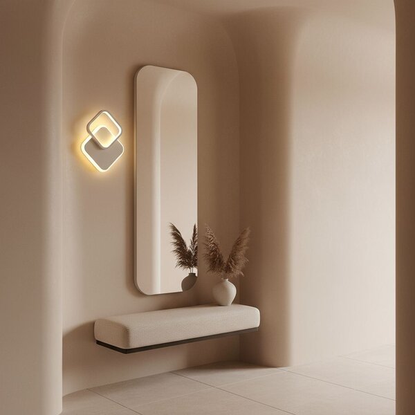 Toolight Toolight, LED nástěnné svítidlo 18W, 3000K, 500lm, LHJ080-W, bílá, OSW-50056