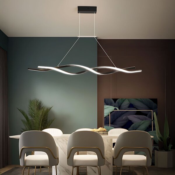 Toolight Závěsné LED osvětlení Modern Spiral D100 LHJ020-CP černé