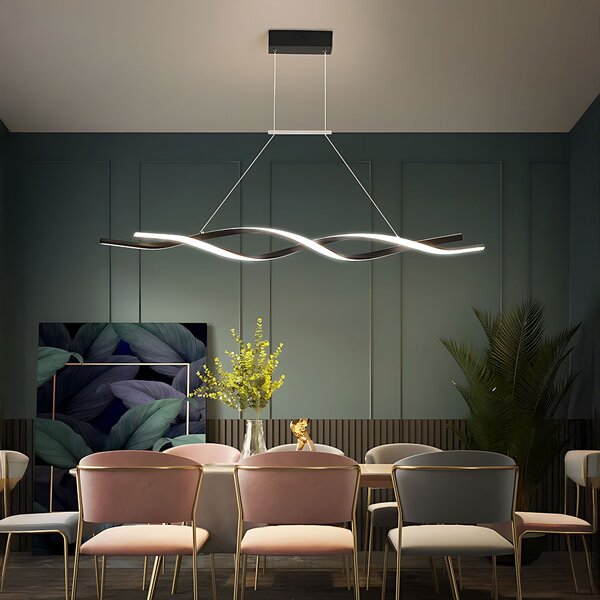 Toolight Závěsné LED osvětlení Modern Spiral D100 LHJ020-CP černé