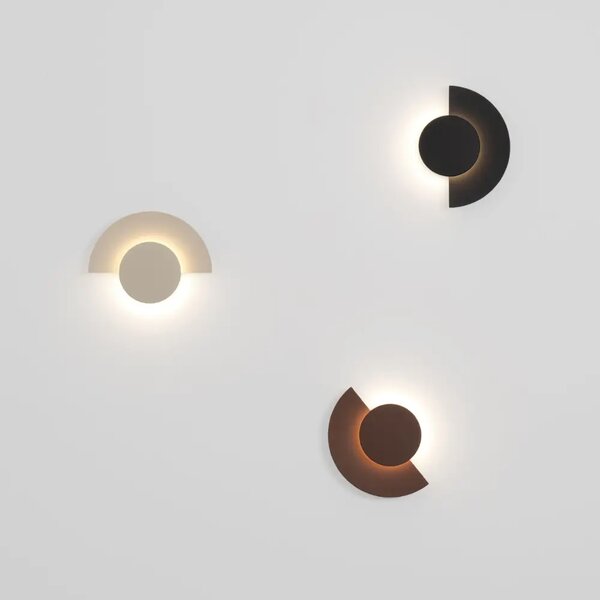 Nova Luce Černé kovové venkovní nástěnné LED světlo Gloo 17 cm
