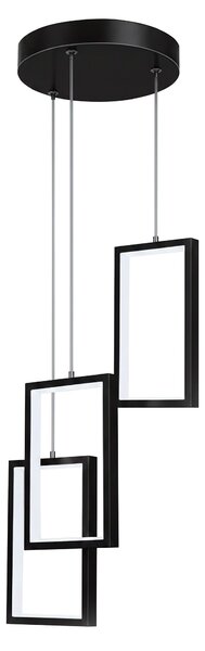Toolight Toolight, LED závěsné osvětlení 18W, 3000K, 1500lm, LHJ087-3CP, černá, OSW-50062