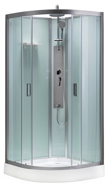 BPS-koupelny Hydromasážní box HYD-Porto 01A 80x80 cm chrom/transparent