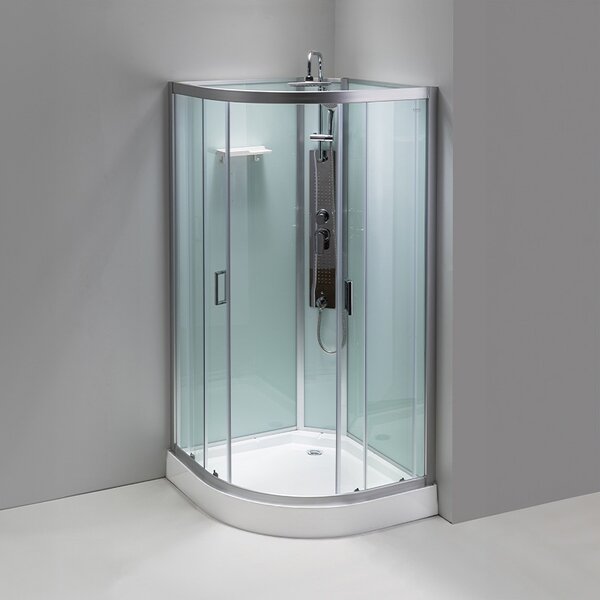 BPS-koupelny Hydromasážní box HYD-Porto 01A 80x80 cm chrom/transparent