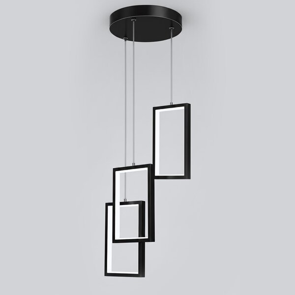 Toolight Toolight, LED závěsné osvětlení 18W, 3000K, 1500lm, LHJ087-3CP, černá, OSW-50062
