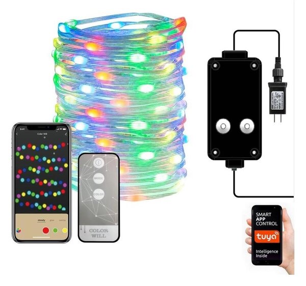 IMMAX NEO LITE SMART vánoční LED osvětlení - řetěz, RGB, WiFi, TUYA, 16m