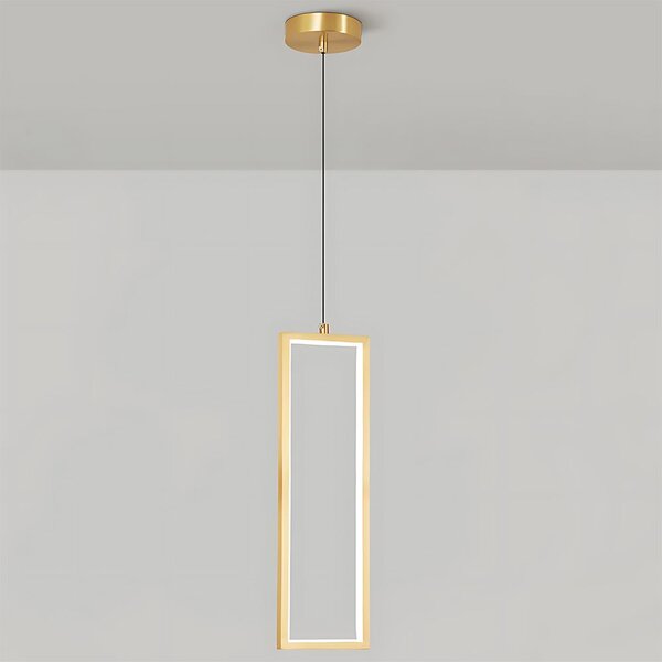 Toolight Toolight, LED závěsné osvětlení 6W, 3000K, 3500lm, LHJ084-1CP, zlatá lesklá, OSW-50058