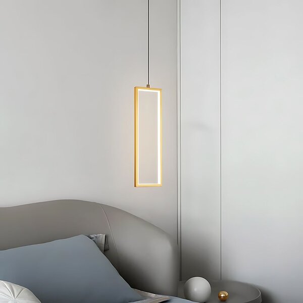 Toolight Toolight, LED závěsné osvětlení 6W, 3000K, 3500lm, LHJ084-1CP, zlatá lesklá, OSW-50058