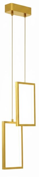 Toolight Toolight, LED závěsné osvětlení, 12W, 3000K, 3500lm, LHJ086-2CP, zlatá, OSW-50061
