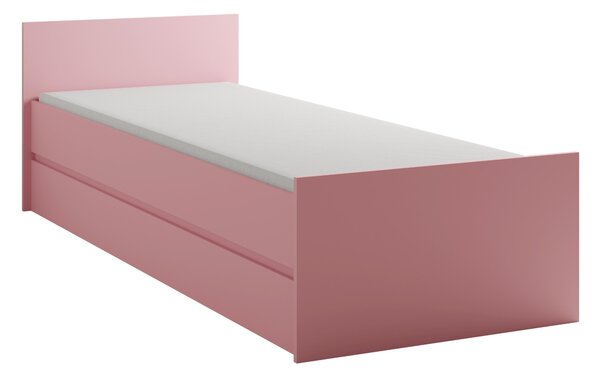 Jednolůžková postel 80 cm Cortez C 8 (růžová) (s roštem)
