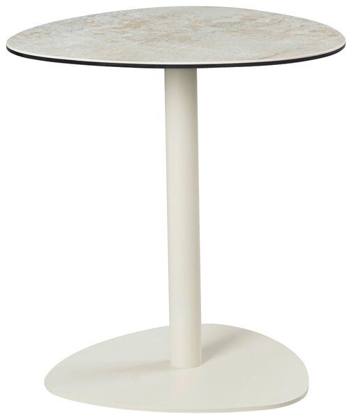 KONFERENČNÍ STOLEK, šedohnědá, šedobílá, kov, sklo, keramika, 50/50/54 cm Belluti - Konferenční stolky