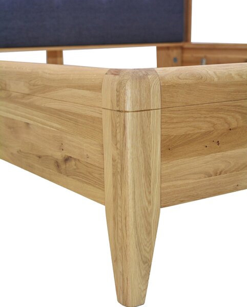 POSTEL, 180/200 cm, antracitová, divoký dub Linea Natura - Manželské postele