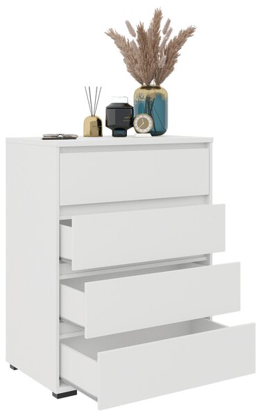 KOMODA, bílá, 80/103/48 cm Carryhome - Široké komody