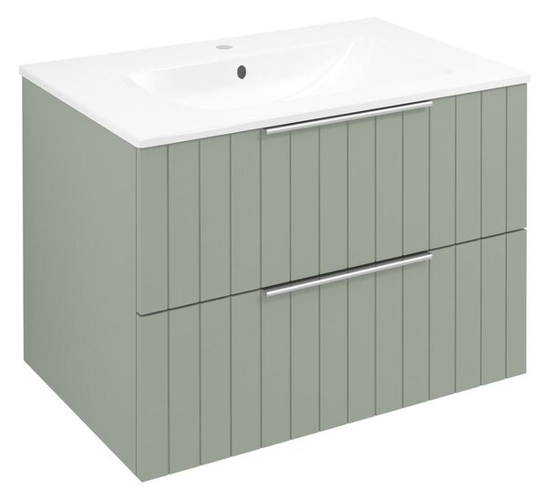 Sapho Sapho, CIRASA umyvadlová skříňka 69,8x52x46cm, verde strip, CR701-4444S