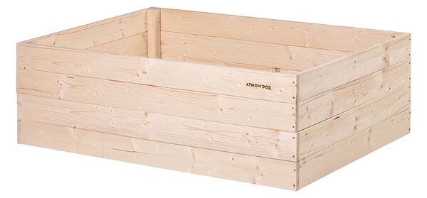 ATMOWOOD Dřevěný vyvýšený záhon 120 x 80 x 40 cm hnědý